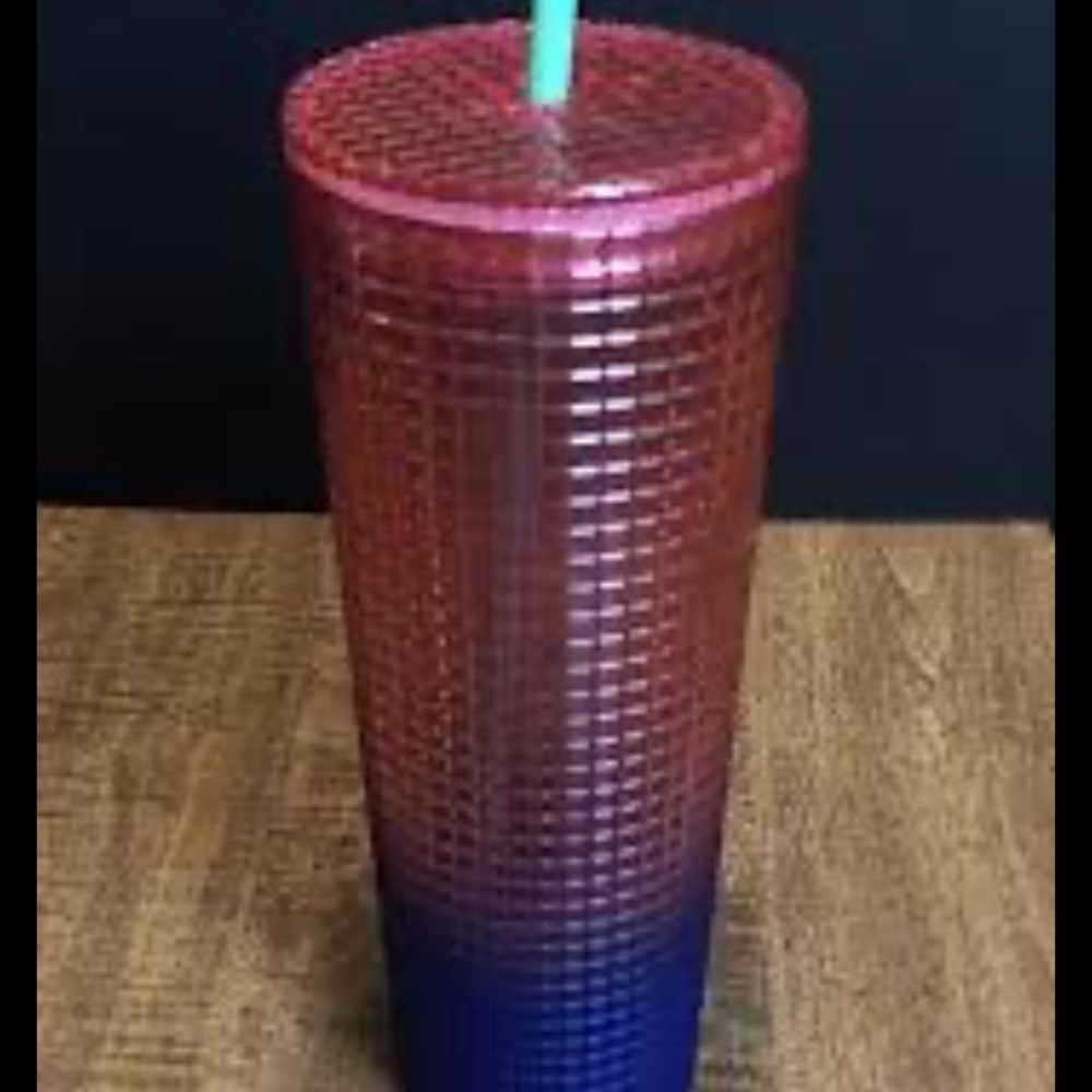 Starbucks Red and Blue Gradient Tumbler 2022 summer tumbler fancy straw - Picture 2 of 2